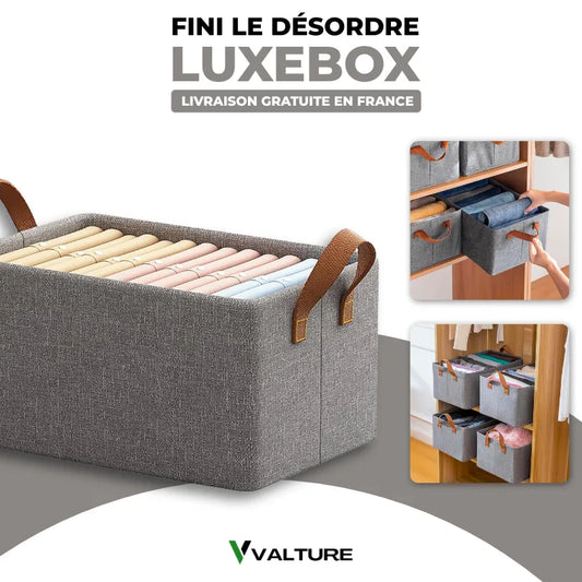 LuxeBox™ – Boîte de Rangement Pliable et Ultra-Résistante