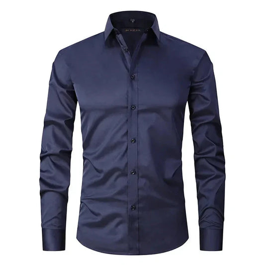 Chemise Homme Slim Fit Élastique