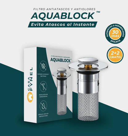 AquaBlock™ – Filtro Antiatascos y Antiolores