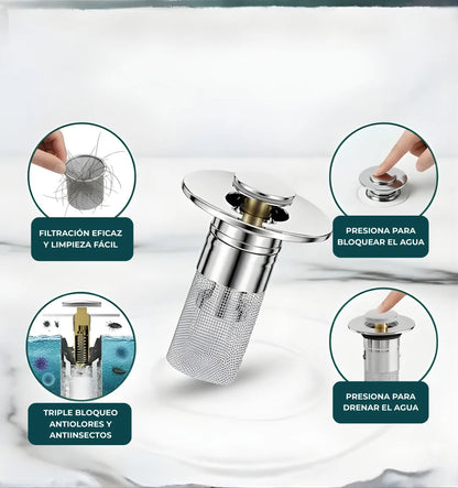 AquaBlock™ – Filtro Antiatascos y Antiolores