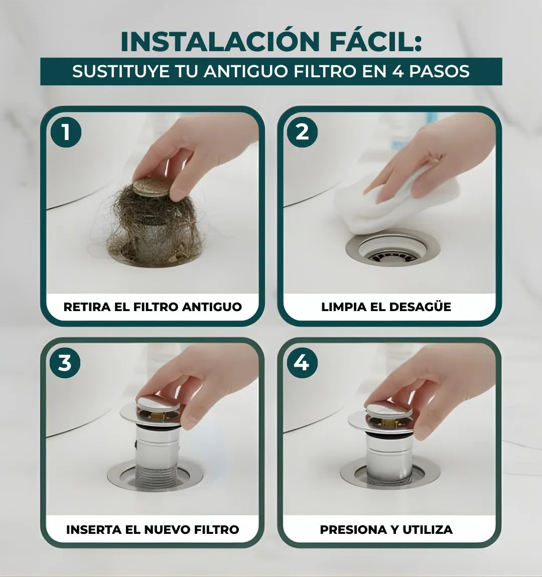 AquaBlock™ – Filtro Antiatascos y Antiolores