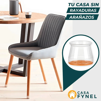 MoveFlex™ - Protectores de Silicona para Pies de Muebles