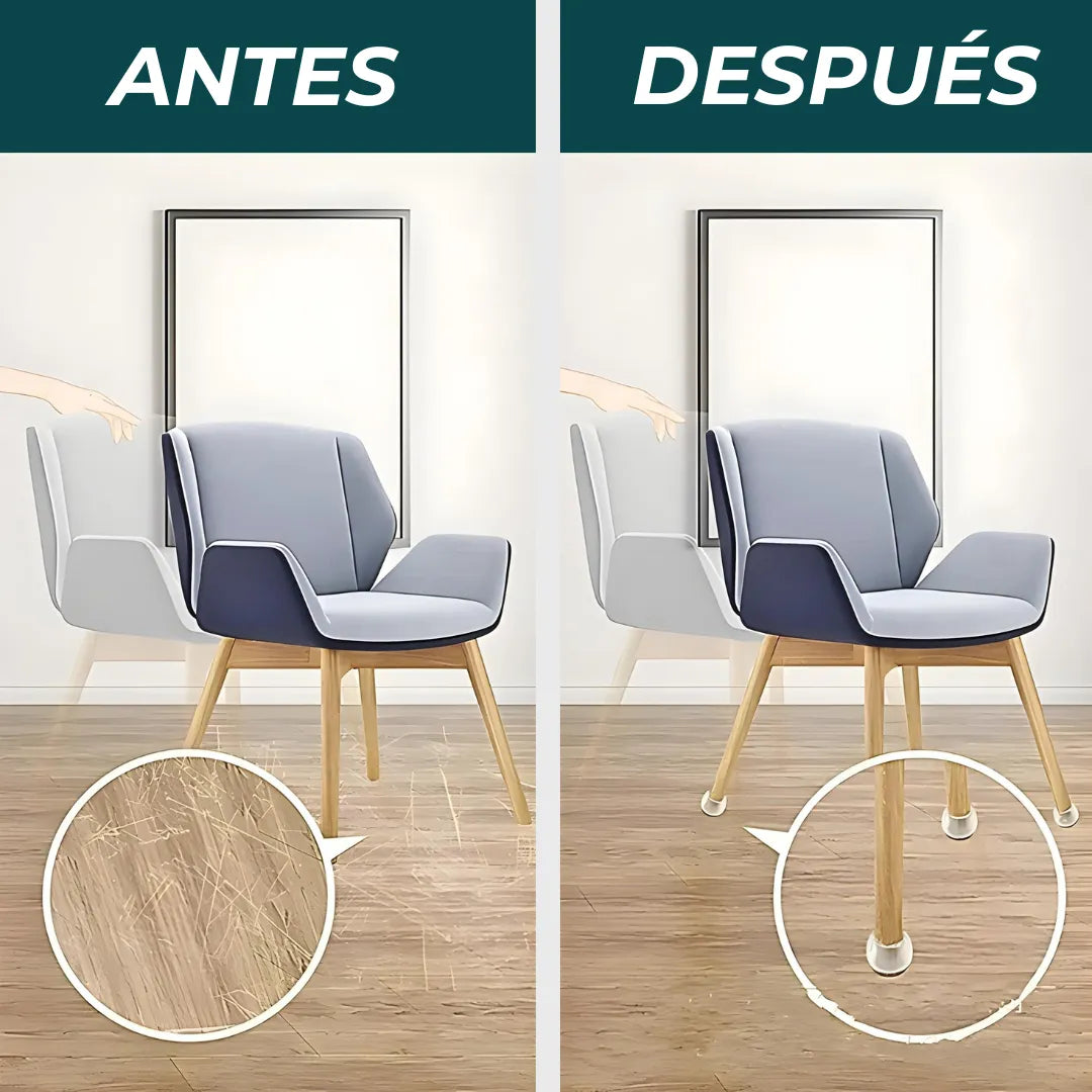 MoveFlex™ - Protectores de Silicona para Pies de Muebles