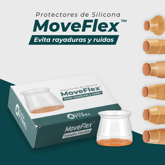 MoveFlex™ - Protectores de Silicona para Pies de Muebles