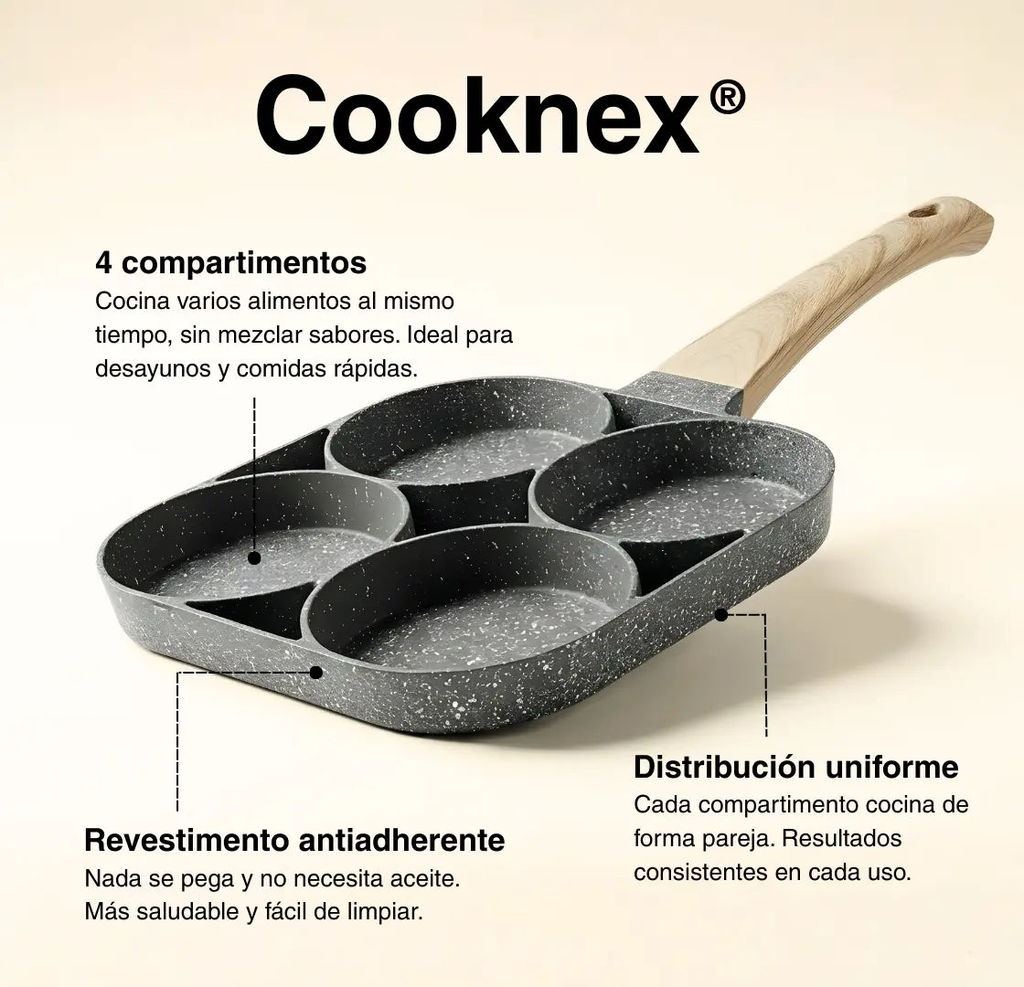 CookNex® – Sartén multifunción antiadherente 4 en 1