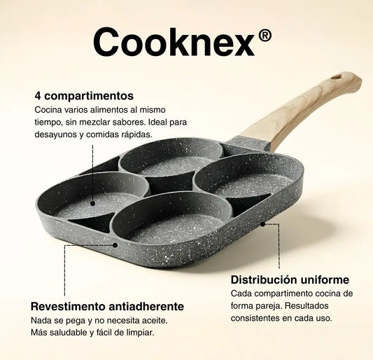 CookNex® – Sartén multifunción antiadherente 4 en 1