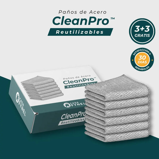 CleanPro™ – Paños de Acero Reutilizables